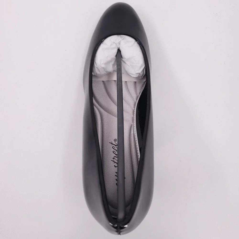 Easy Street Passion Dress Pumps Black Womens 11 M‎ Patent Slip On Classic Heels
